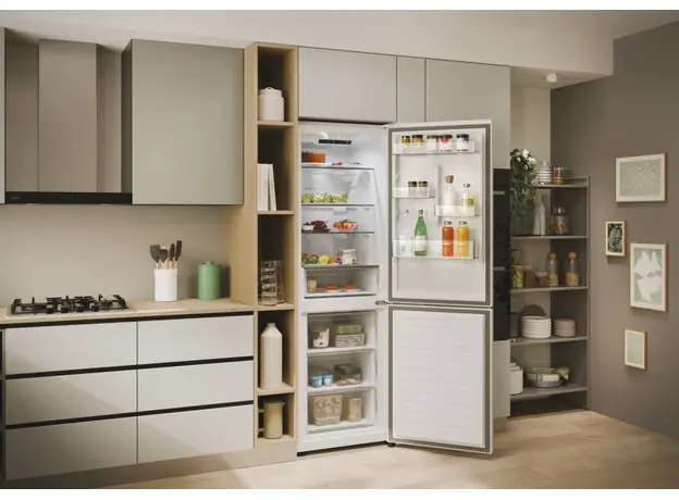 Двухкамерный холодильник CANDY CNCQ2T618EW белый - изображение 21