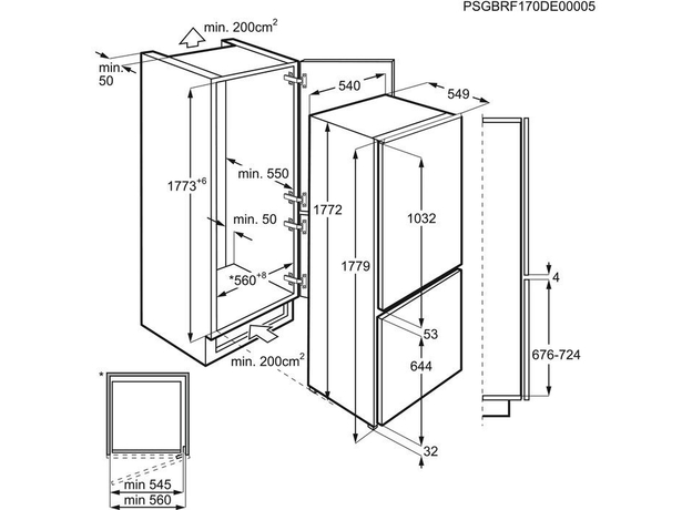 Встраиваемый холодильник AEG SCR418F3LS - изображение 4