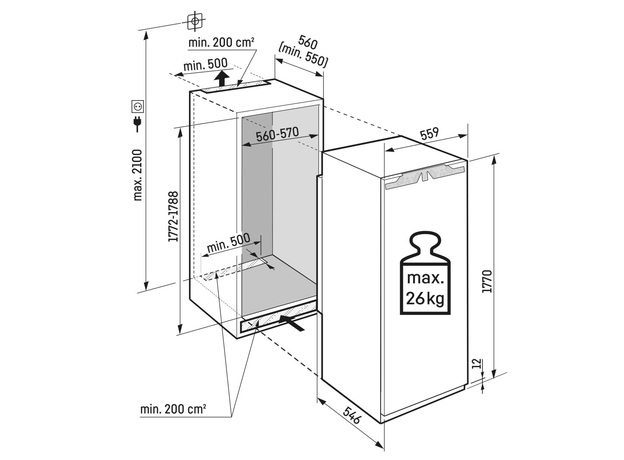 Встраиваемый холодильник Liebherr IRBd 5120 Plus - изображение 3 Встраиваемый холодильник Liebherr IRBd 5120 Plus - изображение 3