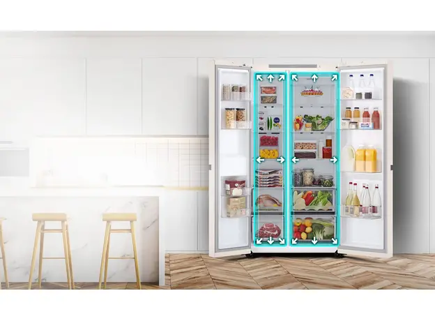 Side-by-Side холодильник LG GC-B257KEHW - изображение 7