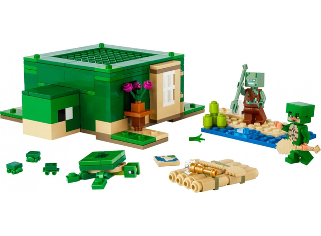 Конструктор LEGO Minecraft Пляжный дом в форме черепахи 234 детали (21254) - изображение 4 Конструктор LEGO Minecraft Пляжный дом в форме черепахи 234 детали (21254) - изображение 4