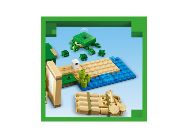 Конструктор LEGO Minecraft Пляжный дом в форме черепахи 234 детали (21254) - изображение 15 Конструктор LEGO Minecraft Пляжный дом в форме черепахи 234 детали (21254) - изображение 15