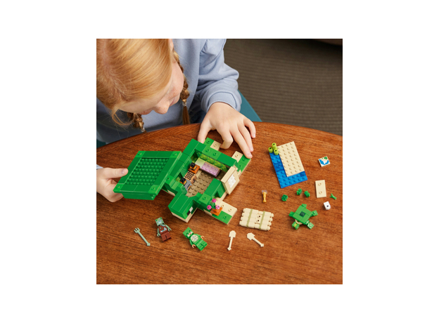 Конструктор LEGO Minecraft Пляжный дом в форме черепахи 234 детали (21254) - изображение 12 Конструктор LEGO Minecraft Пляжный дом в форме черепахи 234 детали (21254) - изображение 12