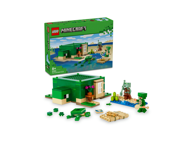Конструктор LEGO Minecraft Пляжный дом в форме черепахи 234 детали (21254) - изображение 10 Конструктор LEGO Minecraft Пляжный дом в форме черепахи 234 детали (21254) - изображение 10