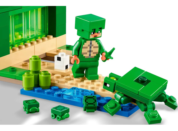 Конструктор LEGO Minecraft Пляжный дом в форме черепахи 234 детали (21254) - изображение 7 Конструктор LEGO Minecraft Пляжный дом в форме черепахи 234 детали (21254) - изображение 7