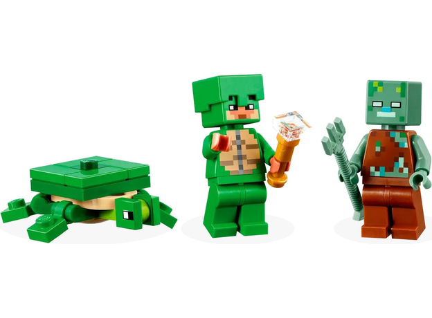 Конструктор LEGO Minecraft Пляжный дом в форме черепахи 234 детали (21254) - изображение 9 Конструктор LEGO Minecraft Пляжный дом в форме черепахи 234 детали (21254) - изображение 9
