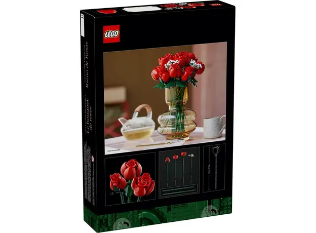 Конструктор LEGO Icons Букет роз 822 детали (10328) - изображение 5