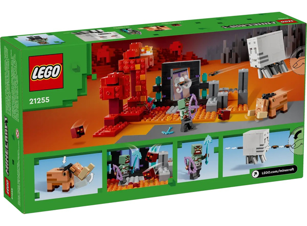 Конструктор LEGO Minecraft Засада у портала в Нижний мир 352 детали (21255)  Конструктор LEGO Minecraft Засада у портала в Нижний мир 352 детали (21255)