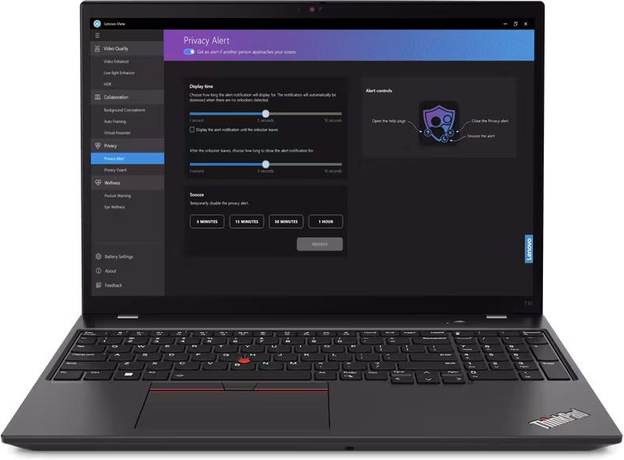 Ноутбук Lenovo ThinkPad T16 Gen 2 AMD [21K70049RA] Thunder Black - изображение 4