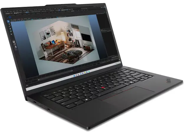 Ноутбук Lenovo ThinkPad P14s Gen 5 Intel [P14s Gen 5 21G2000WRA] Black - изображение 2