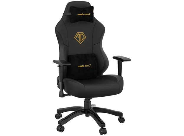 Кресло игровое Anda Seat Phantom 3 Size L Black & Gold (AD18Y-06-B-PVC) 