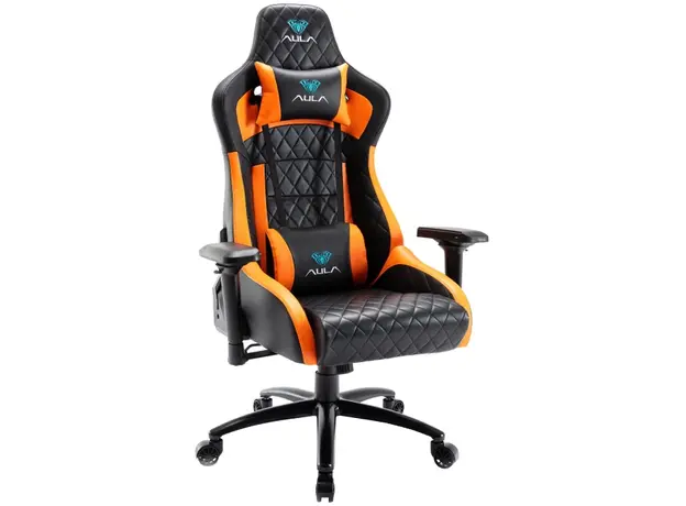 Кресло игровое Aula F1031 Gaming Chair Black+orange (6948391286211) 