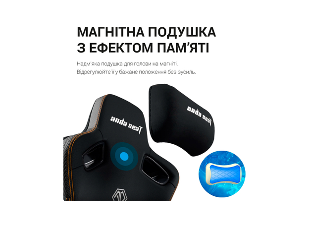 Кресло игровое Anda Seat Kaiser 3 Pro Size XL Black Fabric (AD12YDC-XL-01-B-CF-B02) - изображение 14