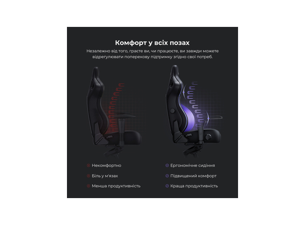 Кресло для геймеров Anda Seat Kaiser 4 Size XL Black Linen Fabric (AD12YDDC-XLL-20-B-CF) - изображение 11