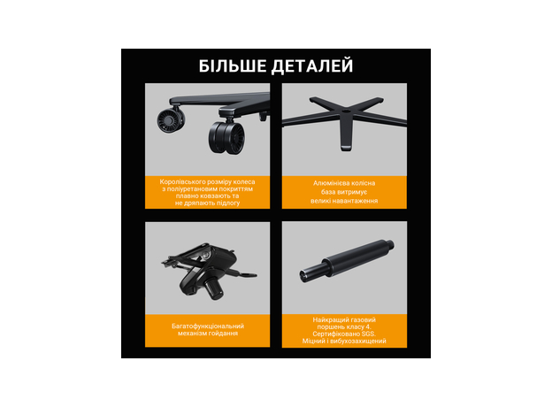 Кресло игровое Anda Seat Kaiser 2 Pro Size XL Gray Linen Fabric (AD12YXL-17-G-F-G01) - изображение 18