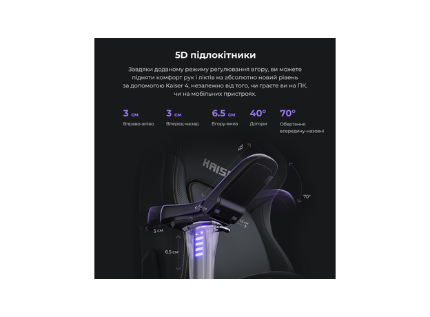 Кресло игровое Anda Seat Kaiser 4 Size L Orange Premium PVC (AD12YDDC-L-20-O-PV/C) - изображение 12