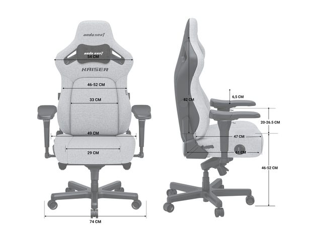 Кресло игровое Anda Seat Kaiser 4 Size L Orange Premium PVC (AD12YDDC-L-20-O-PV/C) - изображение 20