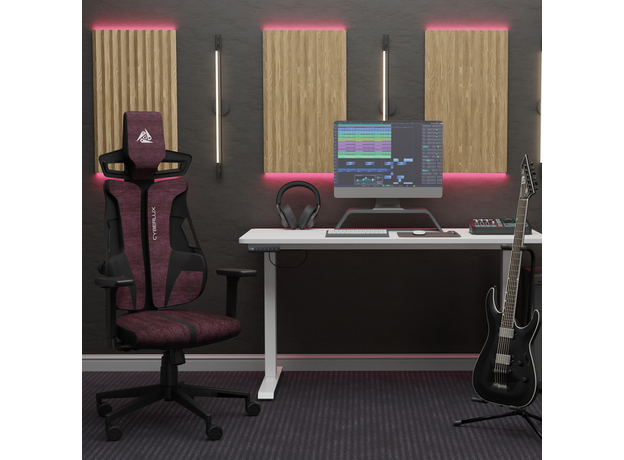 Геймерское кресло Cyberlux V8 Fabric Red (GM-V8 FR) - изображение 2