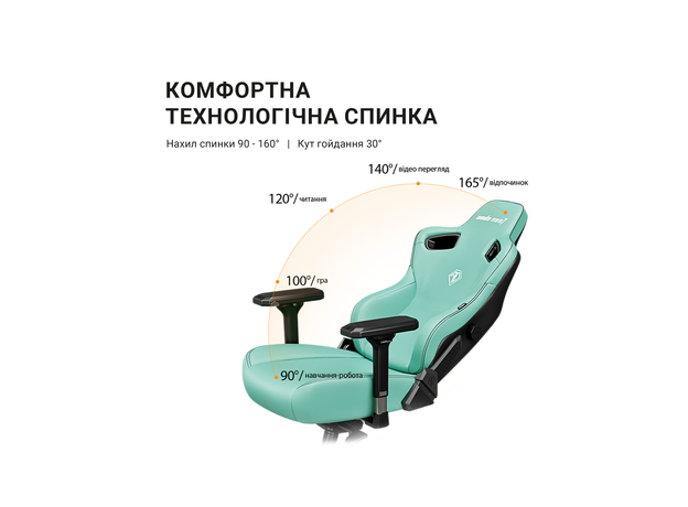 Кресло игровое Anda Seat Kaiser 3 Size L Orange (AD12YDC-L-01-O-PV/C) - изображение 17