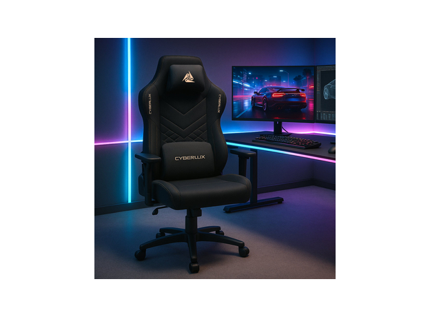 Геймерское кресло Cyberlux Poseidon Black (GM-415 B) - изображение 2