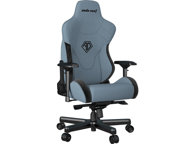 Кресло игровое Anda Seat T-Pro 2 Size XL Linen Fabric Blue/Black (AD12XLLA-01-SB-F) - изображение 4