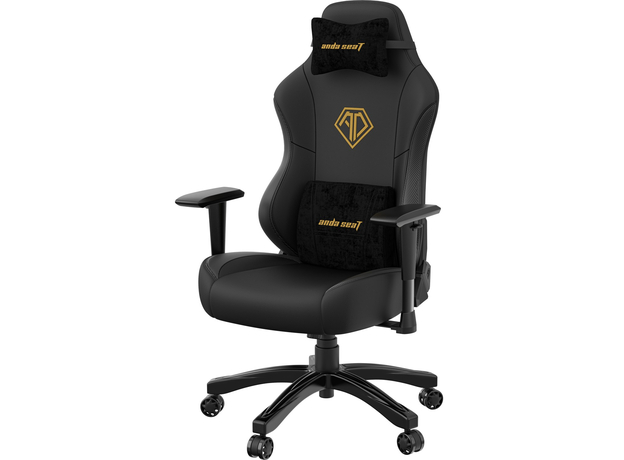 Кресло игровое Anda Seat Phantom 3 Size L Black & Gold (AD18Y-06-B-PVC) - изображение 2