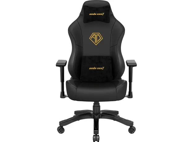 Кресло игровое Anda Seat Phantom 3 Size L Black & Gold (AD18Y-06-B-PVC) - изображение 3