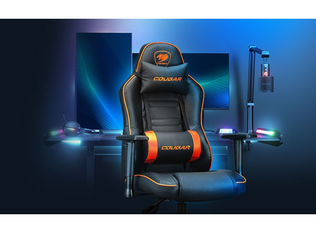 Кресло геймерское Cougar Fusion S Black-Orange - изображение 7