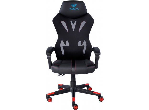 Кресло игровое Aula F010 Gaming Chair Black+red (6948391286228) - изображение 2