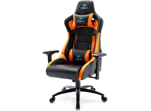 Кресло игровое Aula F1031 Gaming Chair Black+orange (6948391286211) - изображение 8