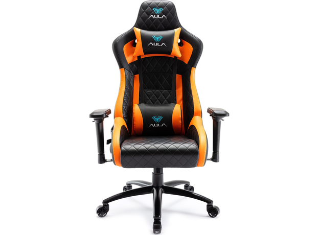 Кресло игровое Aula F1031 Gaming Chair Black+orange (6948391286211) - изображение 9