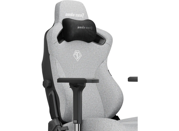 Кресло игровое Anda Seat Kaiser 3 Size XL Grey Fabric (AD12YDC-XL-01-G-PVF) - изображение 5
