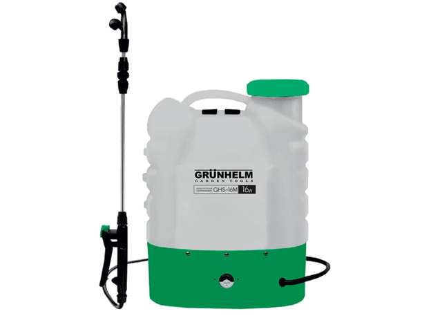 Опрыскиватель аккумуляторный Grunhelm GHS-16M 16 л (814416)  Опрыскиватель аккумуляторный Grunhelm GHS-16M 16 л (814416)