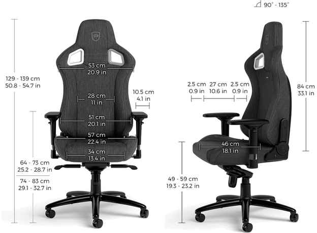 Кресло геймерское Noblechairs Epic TX (NBL-EPC-TX-ATC) - изображение 7