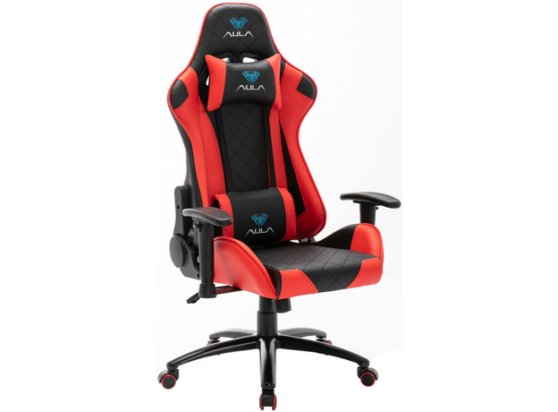 Кресло игровое Aula F1029 Gaming Chair Black+red (6948391286181) - изображение 2