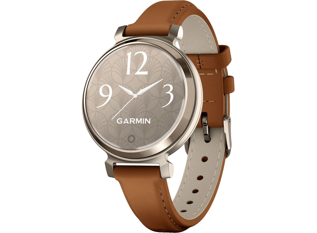 Garmin Lily 2 Classic Cream Gold with Tan Leather Band (010-02839-02) 