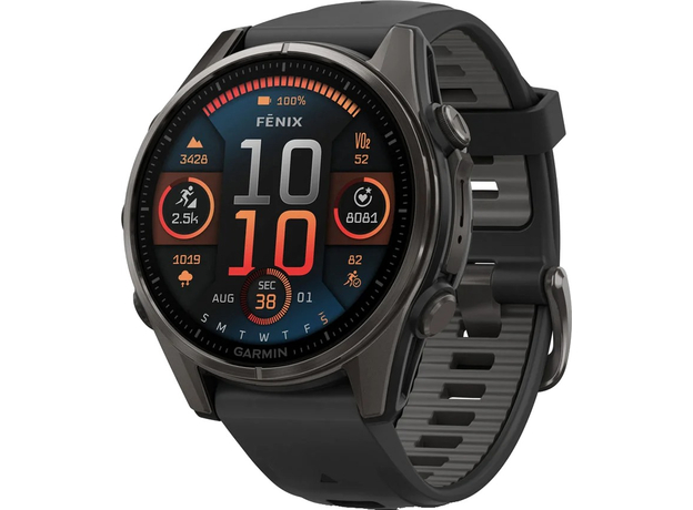 Смарт-часы Garmin fenix 8 43mm AMOLED Sapphire Carbon Grey Titanium (010-02903-21) 