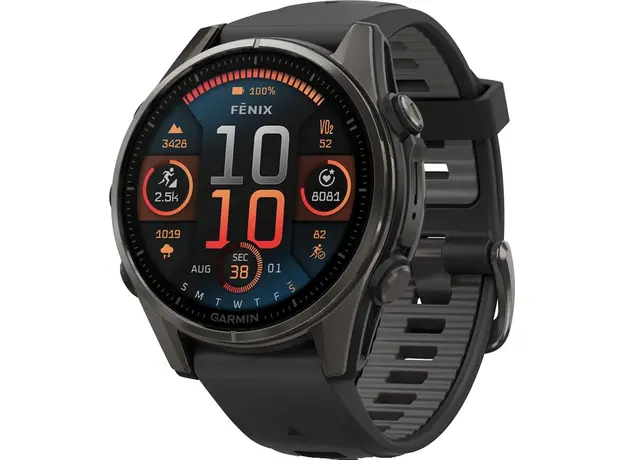 Смарт-часы Garmin fenix 8 43mm AMOLED Sapphire Carbon Grey Titanium (010-02903-21) 
