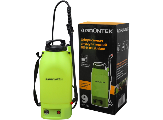 Опрыскиватель аккумуляторный Gruntek BS-9-3B Lithium (296009163) - изображение 2