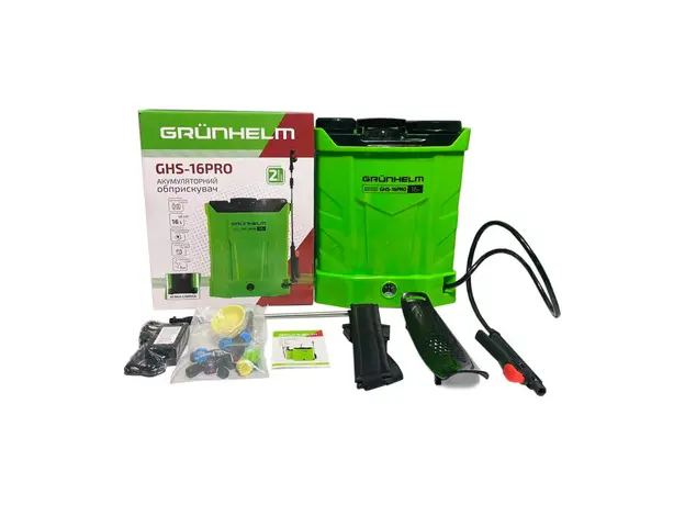 Опрыскиватель аккумуляторный Grunhelm GHS-16PRO 16 л (BP133070) - изображение 4