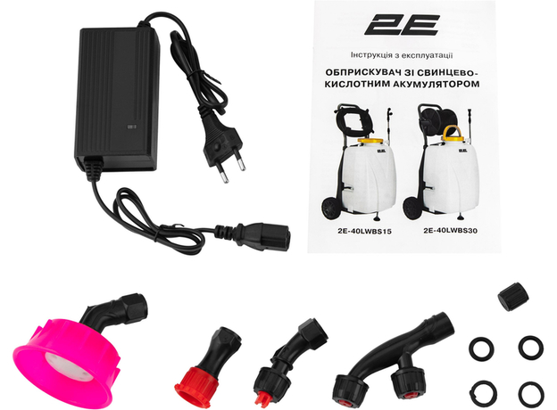 Опрыскиватель аккумуляторный 2E AquaSpray 40LR 40 л (2E-40LWBS15) - изображение 18 Опрыскиватель аккумуляторный 2E AquaSpray 40LR 40 л (2E-40LWBS15) - изображение 18