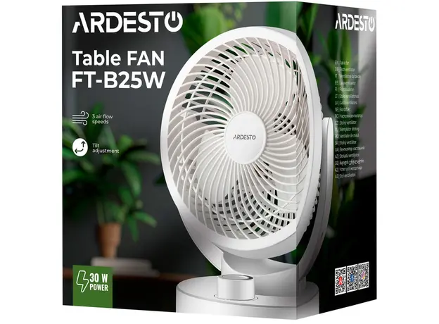 Вентилятор ARDESTO FT-B25W - изображение 8