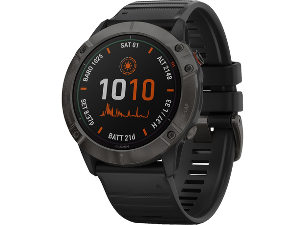 Спортивные часы Garmin Fenix 6X Pro Solar Titanium Carbon Gray DLC (010-02157-21) - изображение 4