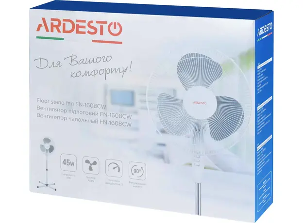 Вентилятор ARDESTO FN-1608CW - изображение 6