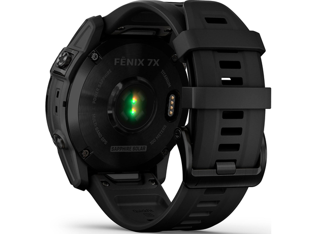 Спортивные часы Garmin fenix 7X Sapphire Solar Carbon Gray DLC Titanium with Titanium Band (includes black silicone band) (010-02541-27) - изображение 10