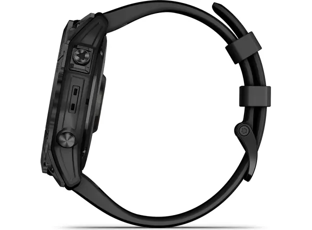 Спортивные часы Garmin fenix 7X Sapphire Solar Carbon Gray DLC Titanium with Titanium Band (includes black silicone band) (010-02541-27) - изображение 12