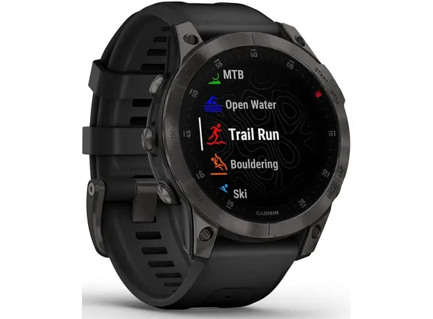 Смарт-часы Garmin Epix Gen 2 47 mm Slate Steel with Graphite Band (010-02582-11) - изображение 2