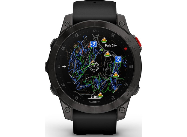 Смарт-часы Garmin Epix Gen 2 47 mm Slate Steel with Graphite Band (010-02582-11) - изображение 3