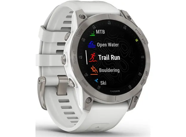 Спортивные часы Garmin Epix 2 Sapphire Carrera White Titanium (010-02582-21) - изображение 3