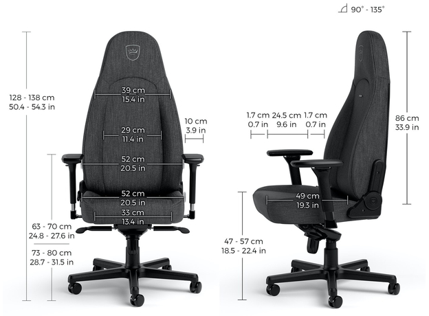 Кресло геймерское Noblechairs Icon TX (NBL-ICN-TX-ATC) - изображение 8